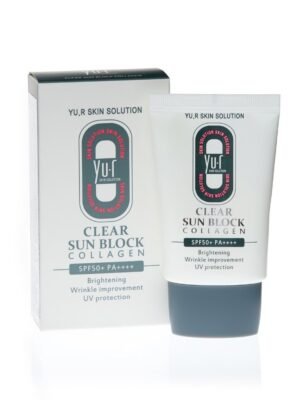 Clear sun block collagen (Apsauga nuo saulės su kolagenu)