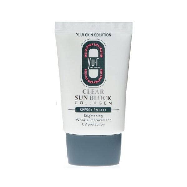 Clear sun block collagen (Apsauga nuo saulės su kolagenu)