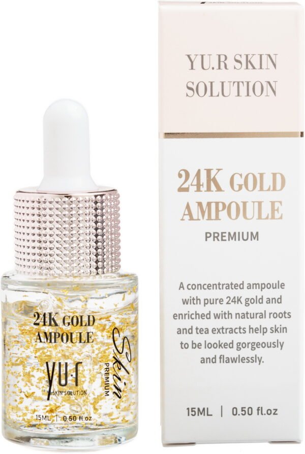 Yu.R Skin Solution - Veido serumas su 24K auksu 15ml